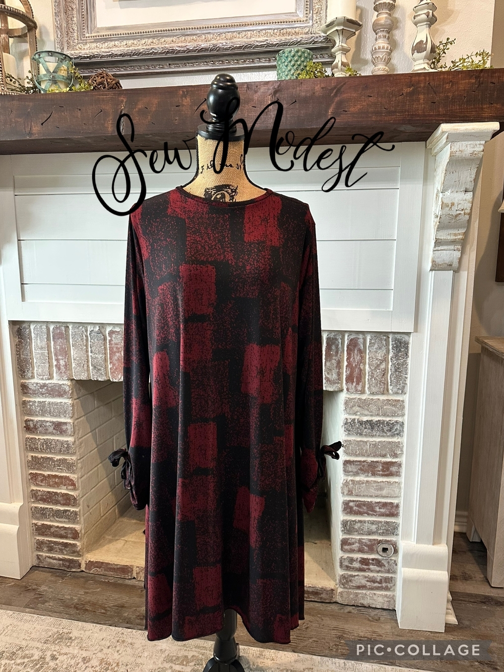 Women’s Red & Black Tunic
